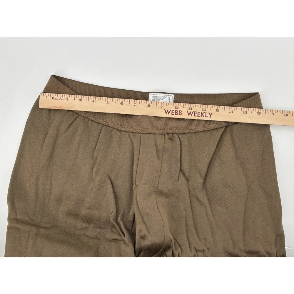 US Army Poly Pro Thermal Men Brown Drawers Cold Weather Lot of 2 3XL SEKRI NEW